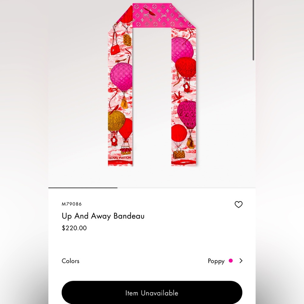 Louis Vuitton-Up and Away bandeau - Poppy